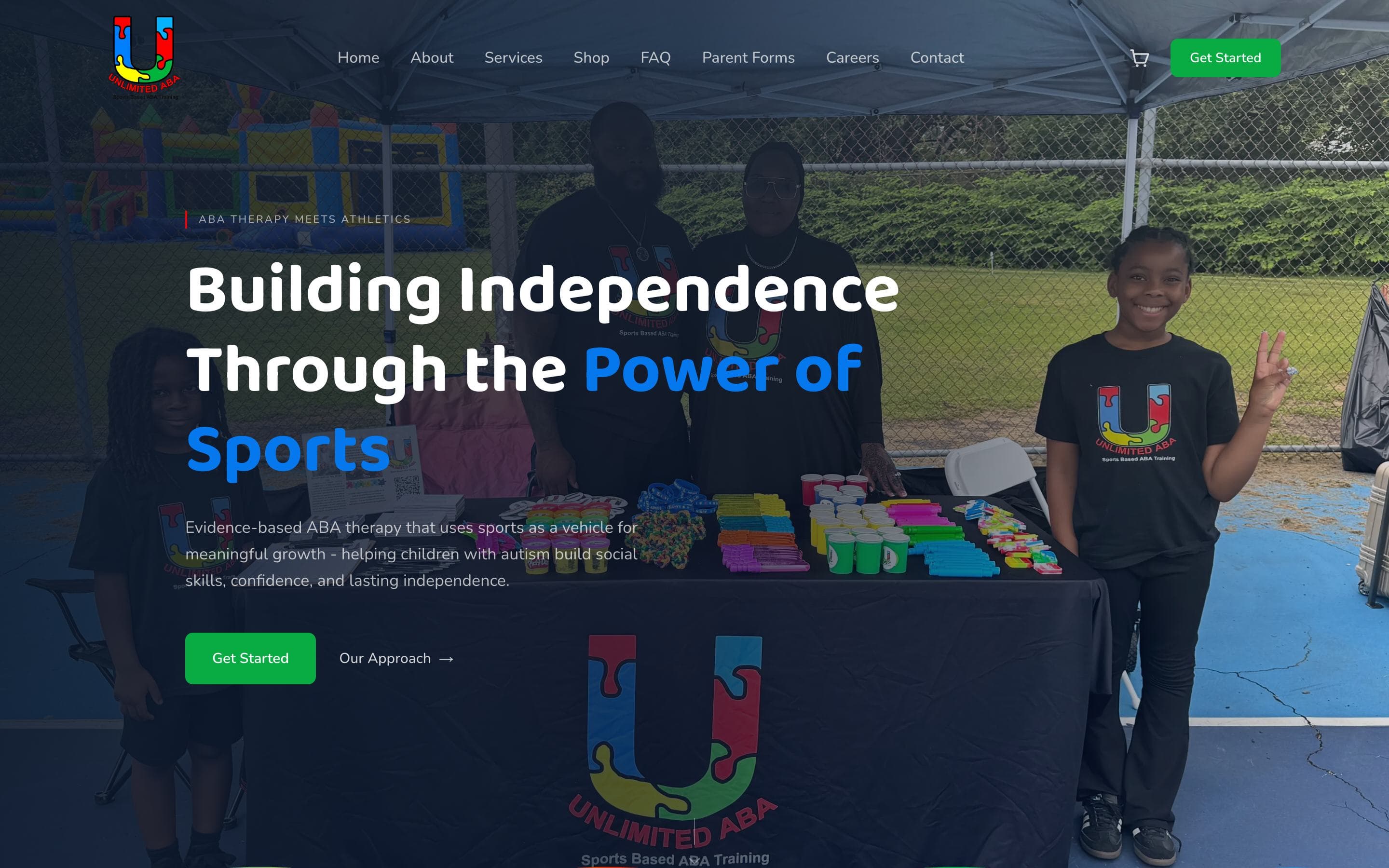 Unlimited ABA Sports website designed by Driftlss