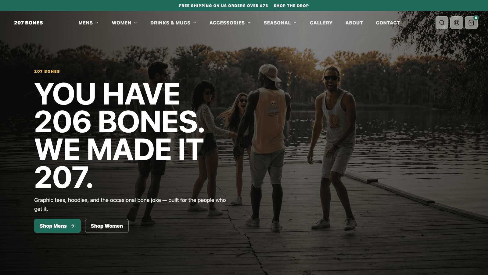 207bones.com website screenshot